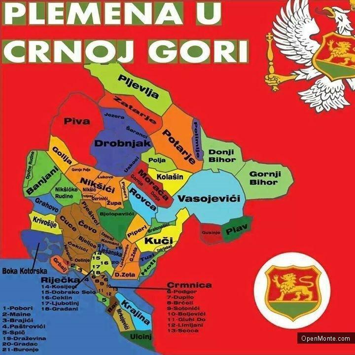 О Черногории: Уклад жизни Черногории на рубеже 19/20 века, нахии и племена