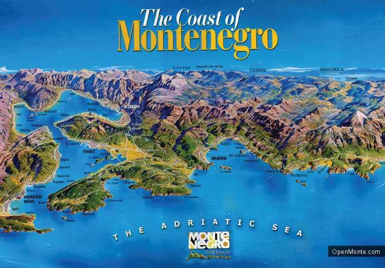 О Черногории: монтенегро на карте мира